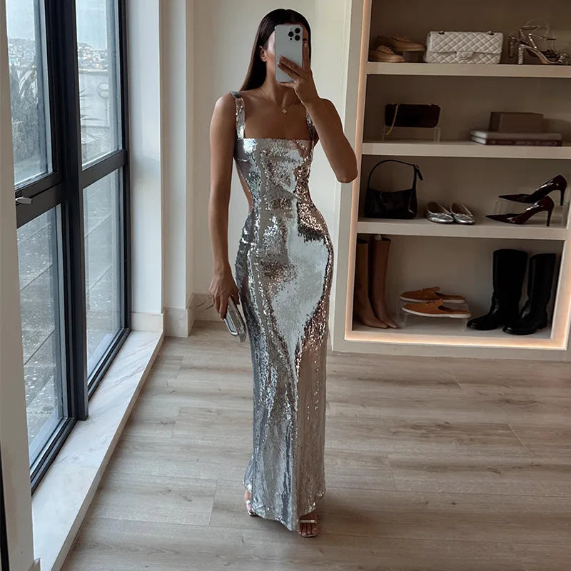 Adoré | Sequin Maxi Dress